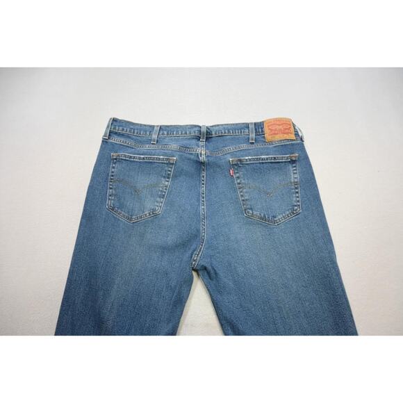 Levi's 559 Relaxed Straight Fit Stretch Rugged Blue Denim Jeans Mens Sz 42 x 36 - Picture 7 of 8